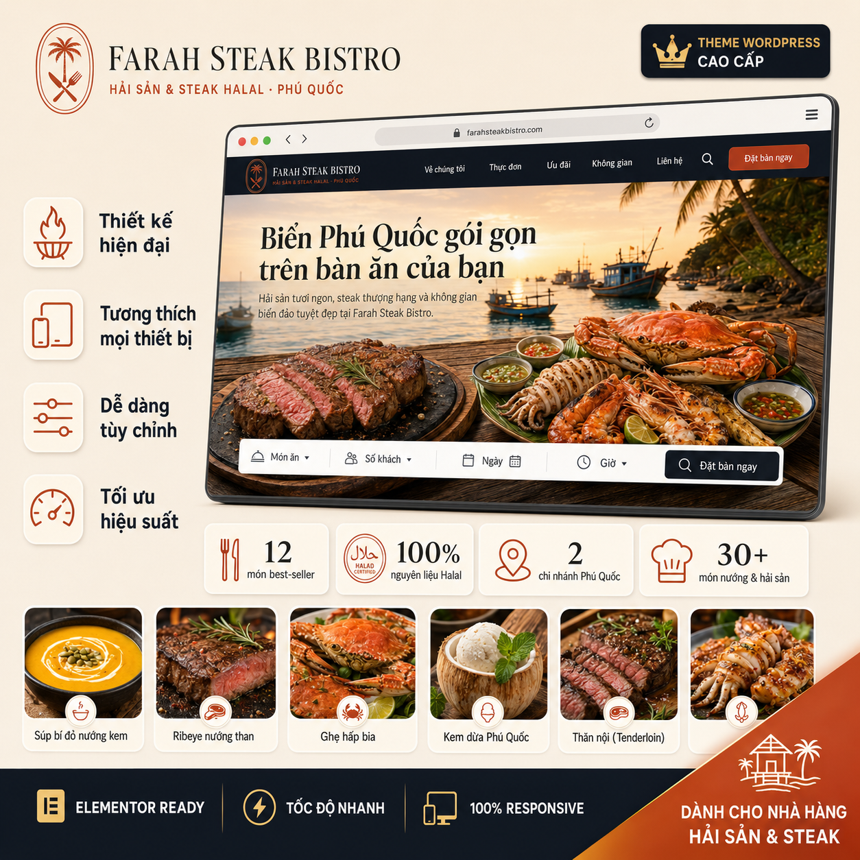 Mẫu giao diện Nhà hàng - quán ăn